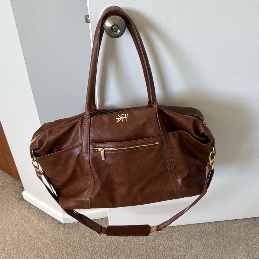 FP Brown Leather Tote Bag